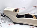 1026730-00-E y Mittelkonsolenbaugruppe Armlehne beige Leder Getränkehalter strukturiertes - photo 2
