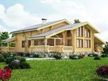 Ecological clean house from Arkhangelsk pine 300-600 sq. m