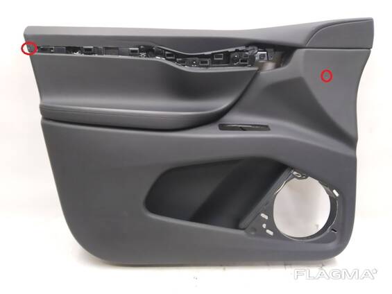Karte (Skelett) der vorderen linken Tür PREM PUR BLK mit Beschädigung Tesla Modell X 10553