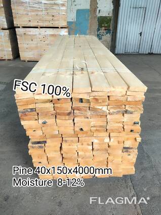 Pine 40x150x4000mm FSC 100%
