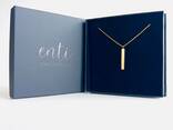 Zara Necklace – 18k Gold Bar Pendant for Modern Elegance - photo 4
